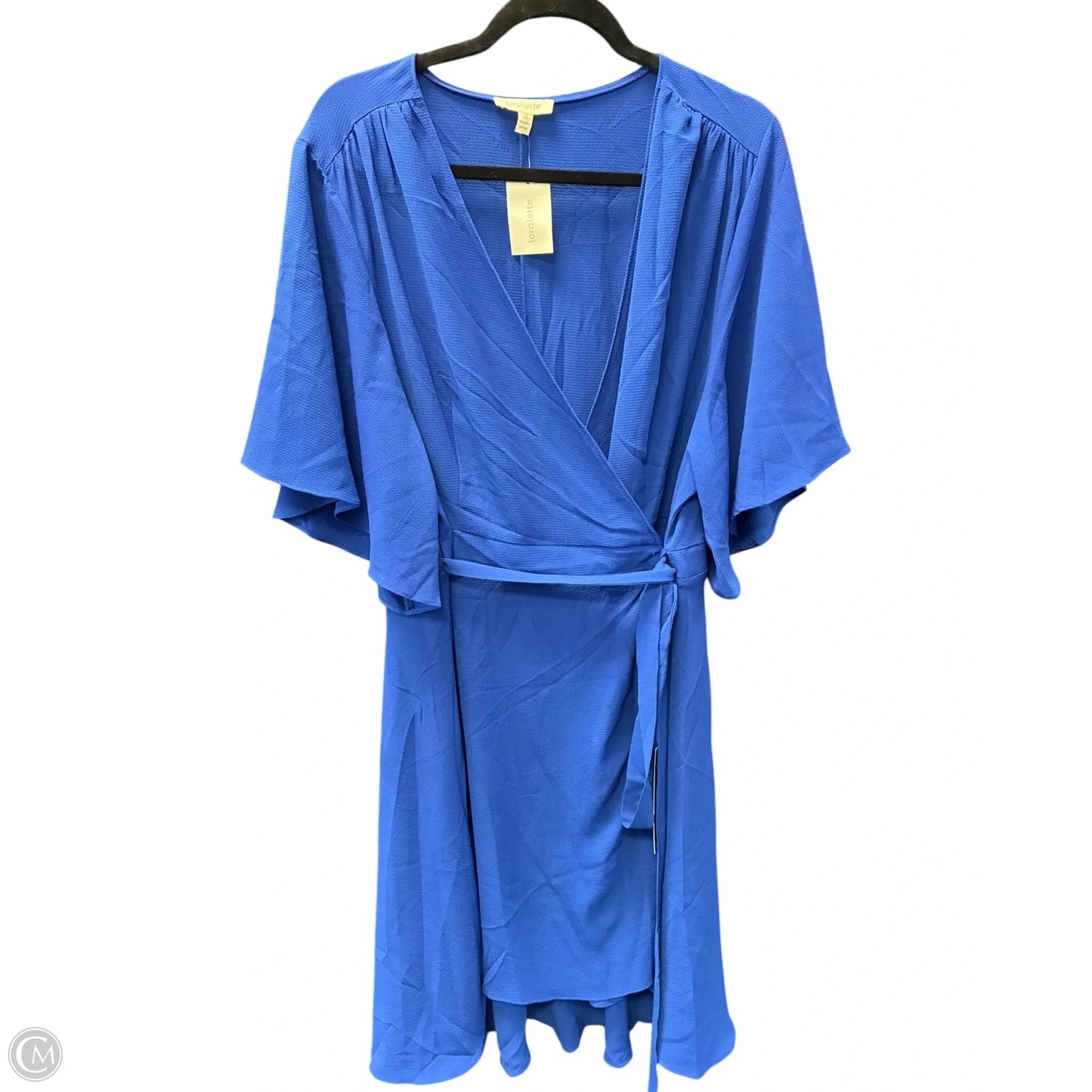 Dress Casual Short By Cmf In Blue, Size: 1x