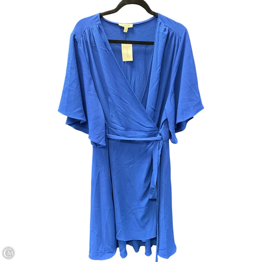 Dress Casual Short By Cmf In Blue, Size: 1x
