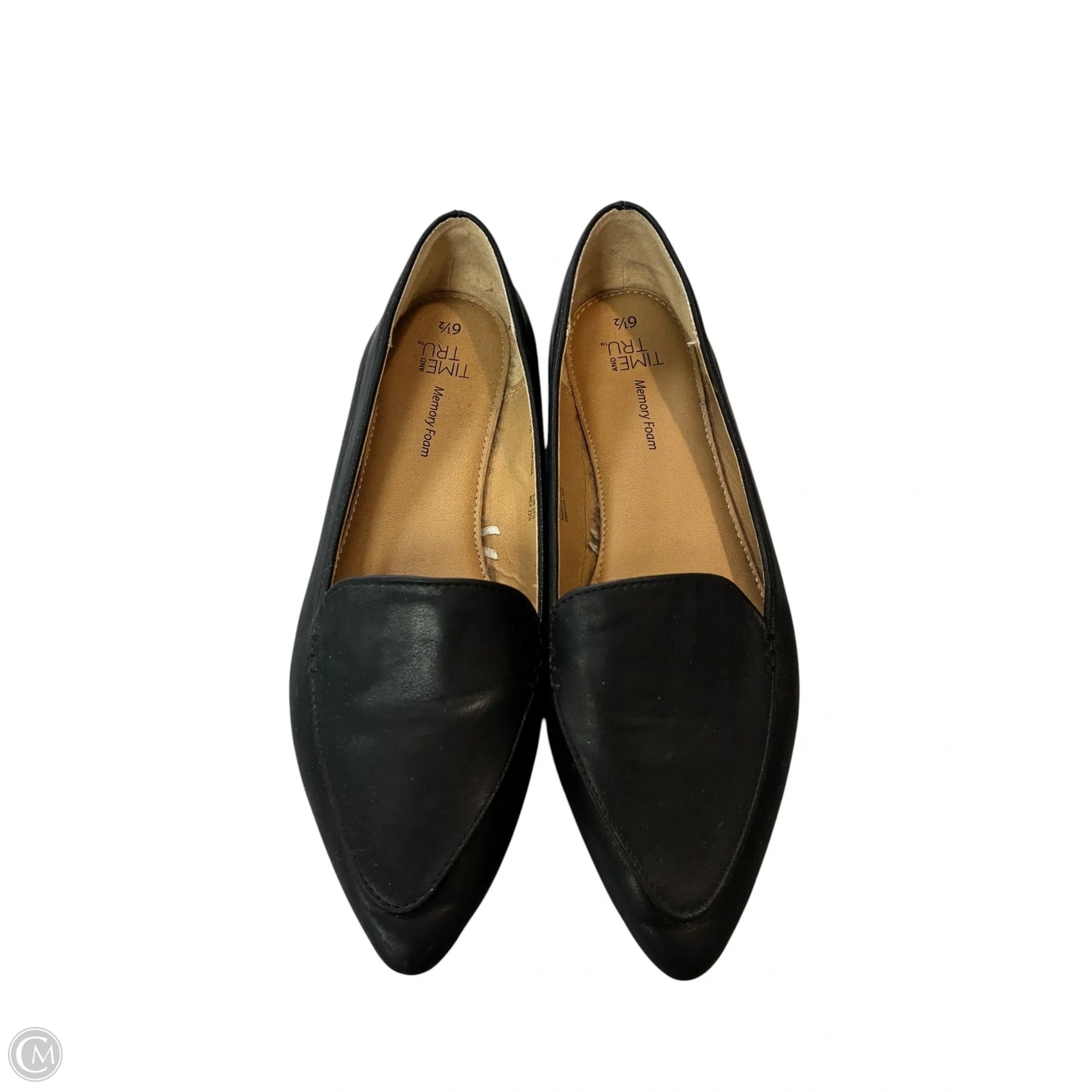 Shoes Flats By Time And Tru In Black, Size: 6.5