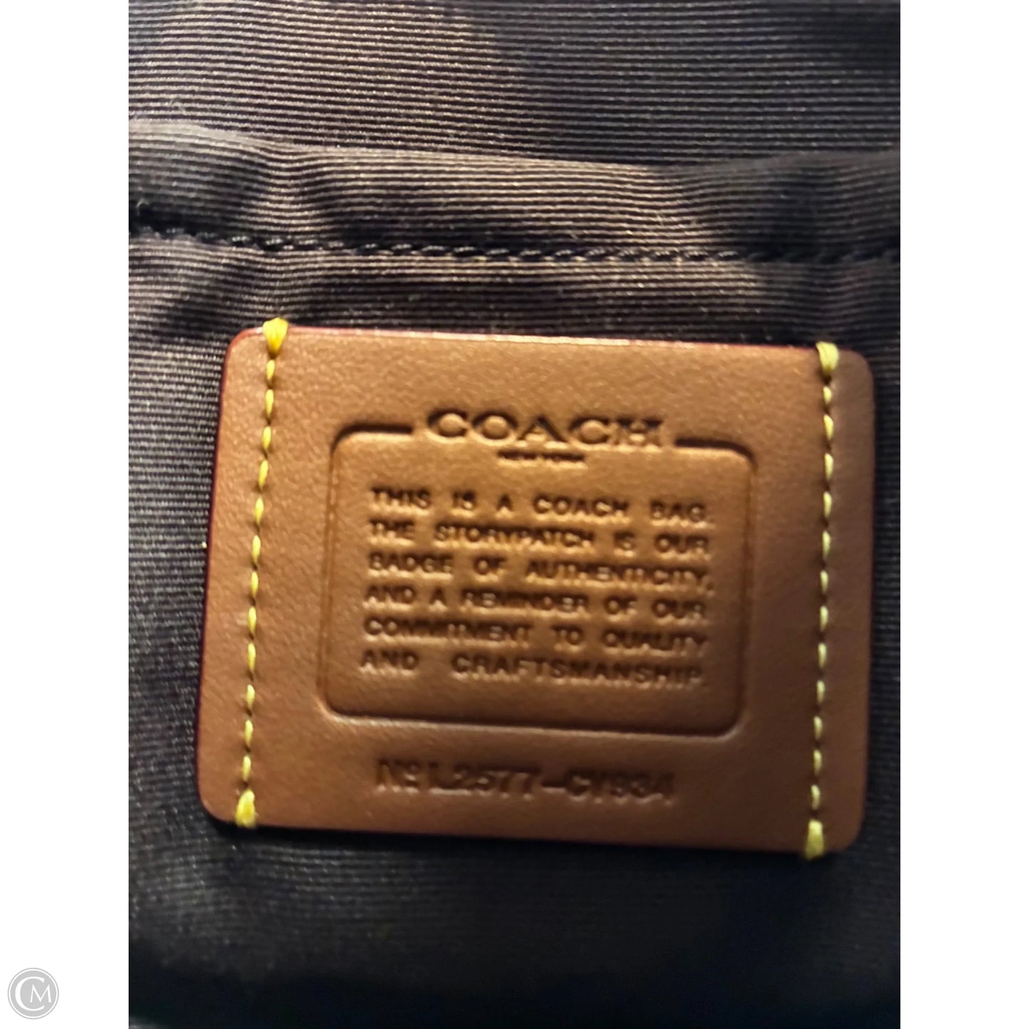 Handbag Designer By Coach, Size: Small
