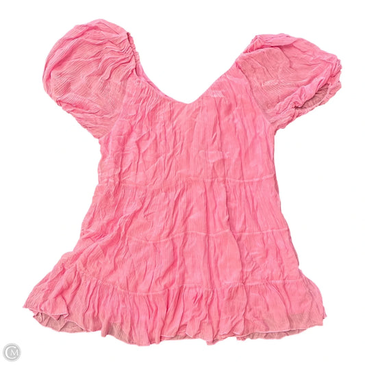 Dress Casual Short By Rebecca Taylor In Pink, Size: L