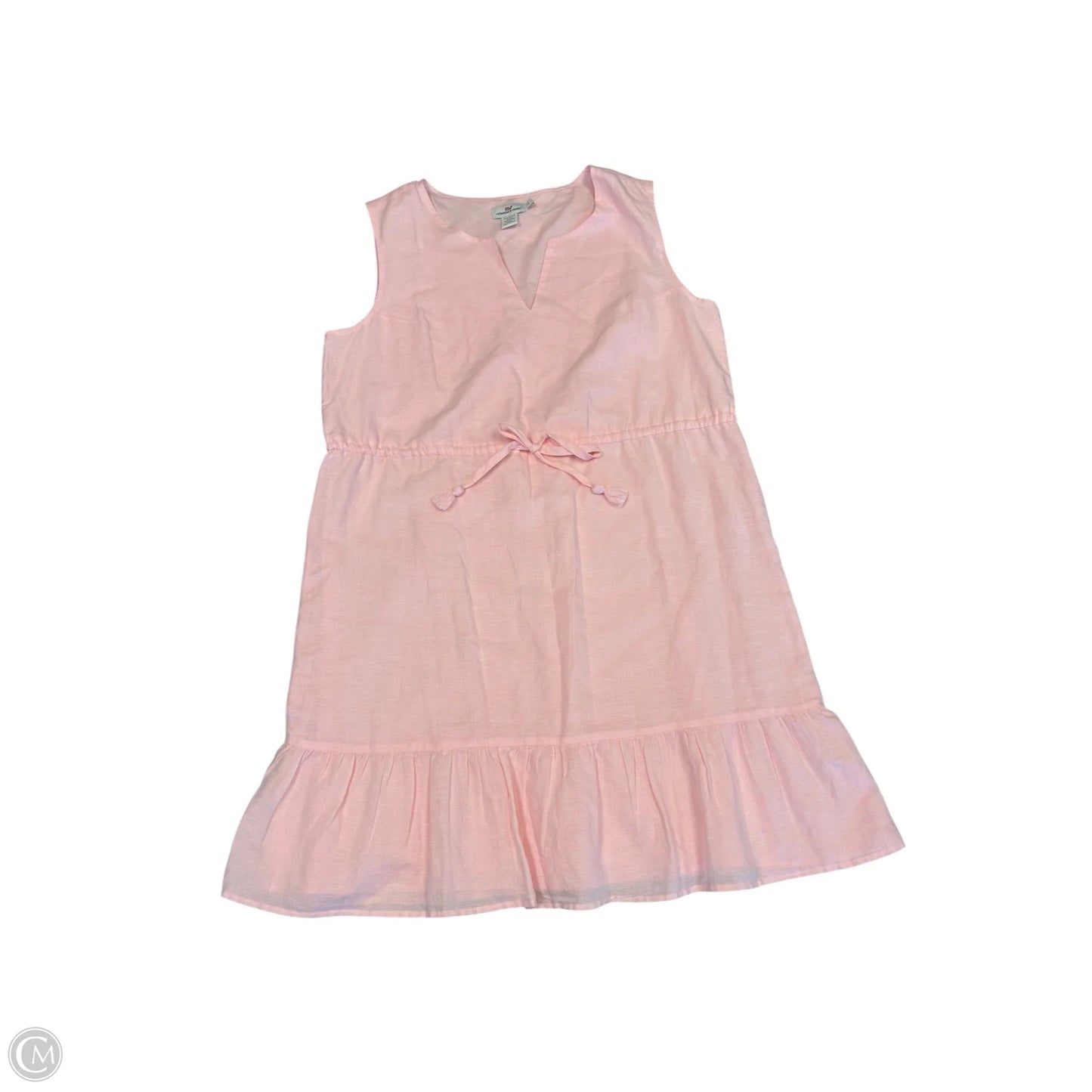 Dress Casual Midi By Vineyard Vines In Pink, Size: L