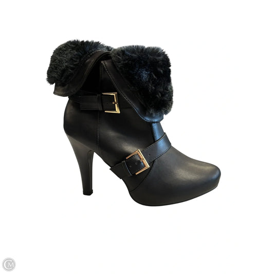 Boots Ankle Heels By Ashley Stewart In Black, Size: 9