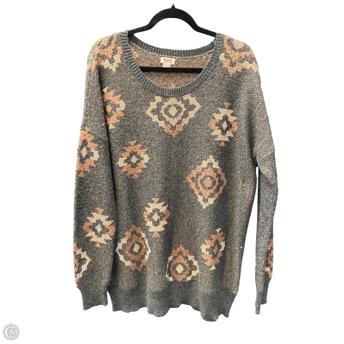 Sweater By Mossimo In Grey, Size: Xxl