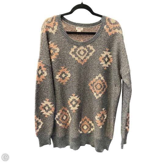 Sweater By Mossimo In Grey, Size: Xxl