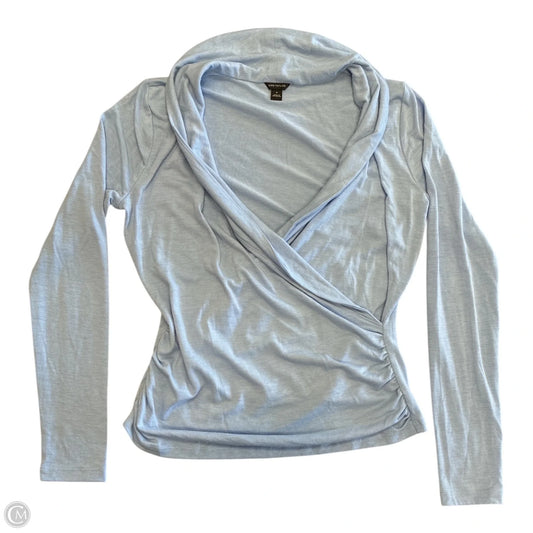 Top Long Sleeve By Ann Taylor In Blue, Size: M