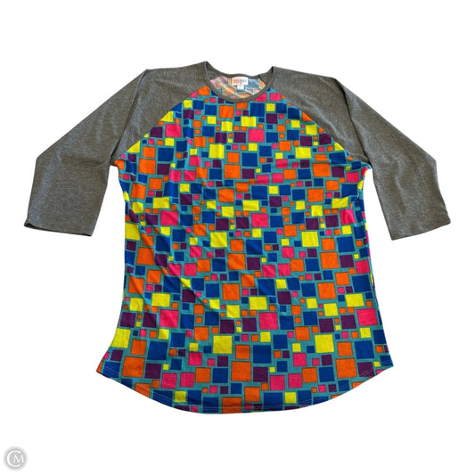 Top Long Sleeve By Lularoe In Multi-colored, Size: Xl