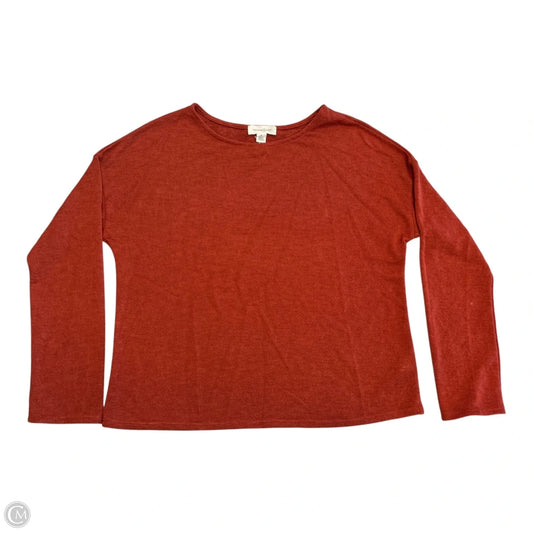 Top Long Sleeve By Treasure And Bond In Orange, Size: M
