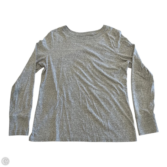 Top Long Sleeve Basic By Mossimo In Grey, Size: Xl