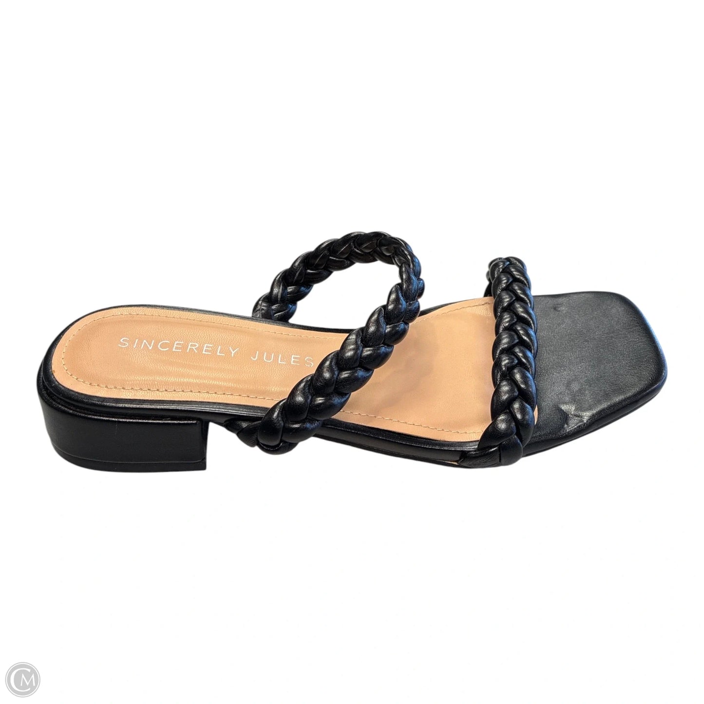 Sandals Heels Block By Sincerely Jules In Black, Size: 8