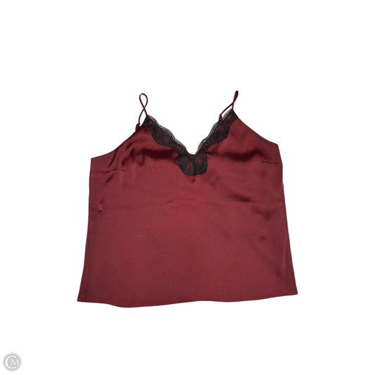 Blouse Sleeveless By Express In Red, Size: L