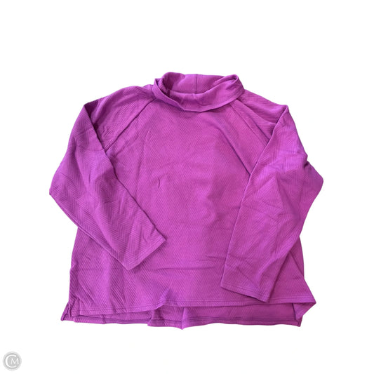 Sweatshirt Collar By Tek Gear In Purple, Size: 3x