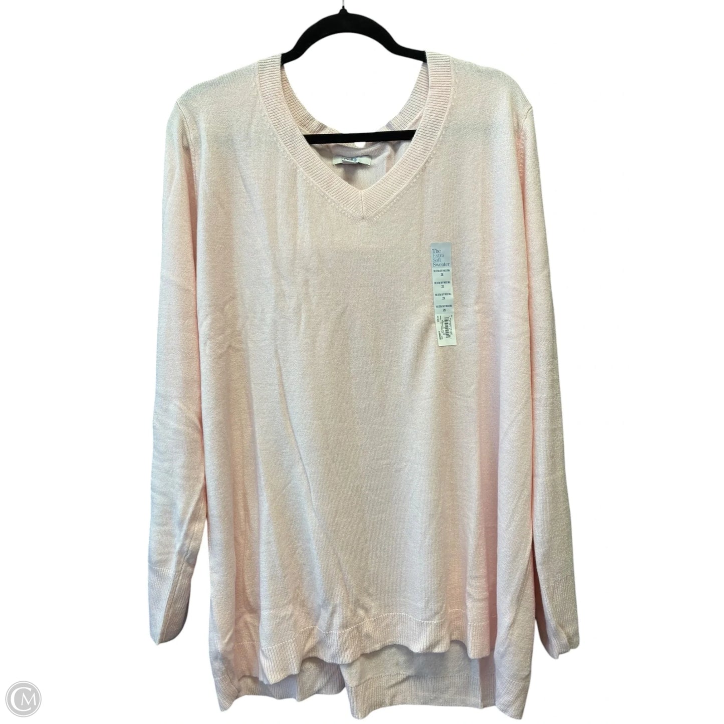 Sweater By Croft And Barrow In Pink, Size: 3x