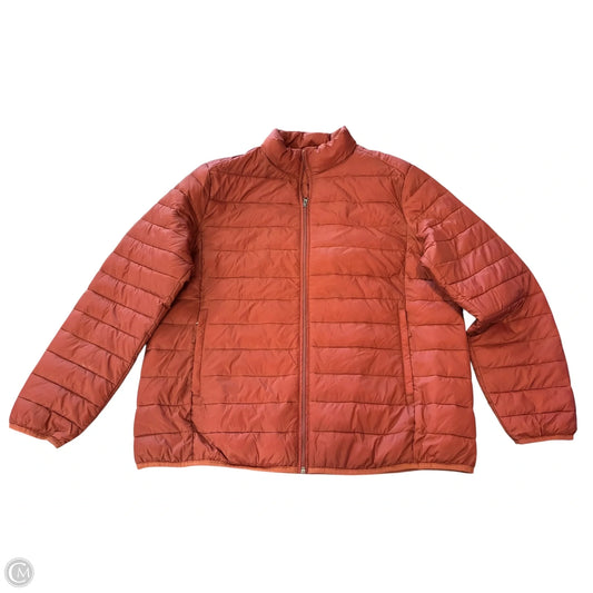 Jacket Puffer & Quilted By Amazon Essentials In Orange, Size: Xl