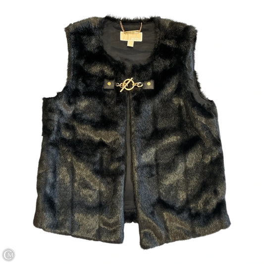 Vest Faux Fur & Sherpa By Michael By Michael Kors In Black, Size: L