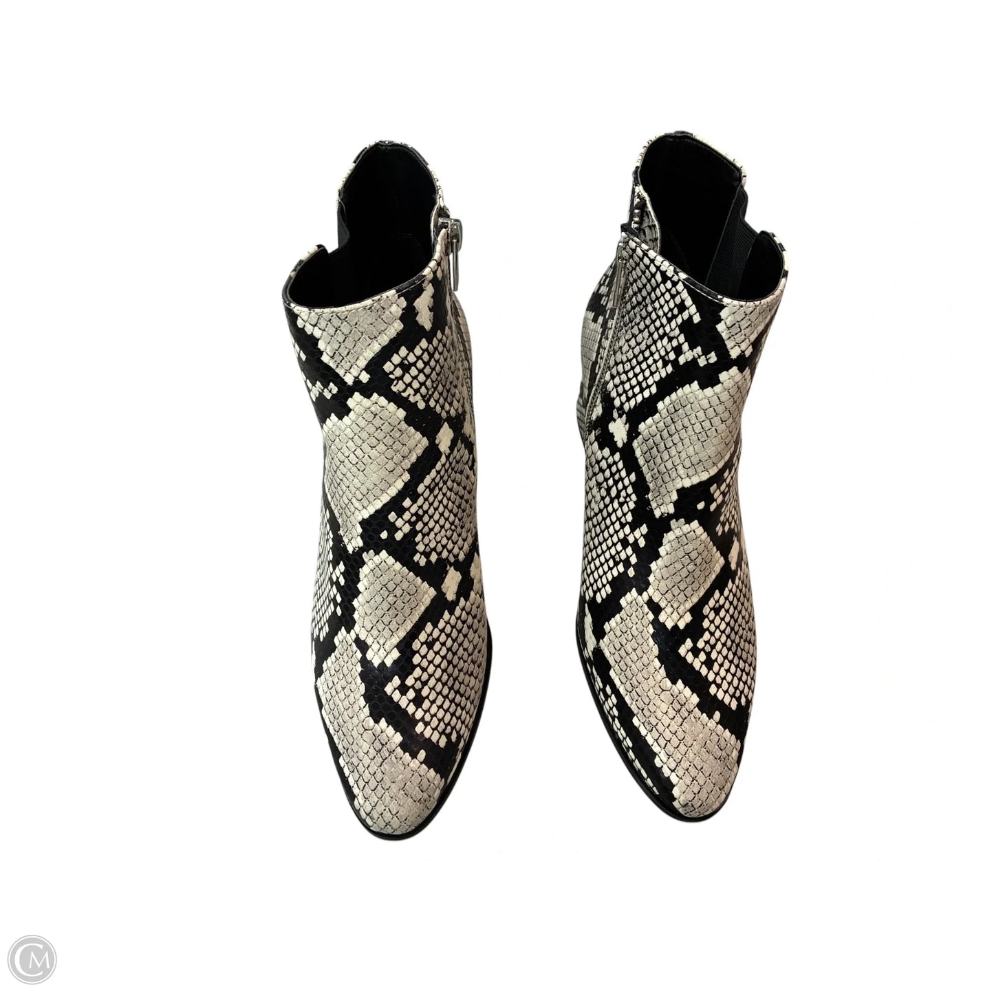 Boots Ankle Heels By Calvin Klein In Animal Print, Size: 8.5