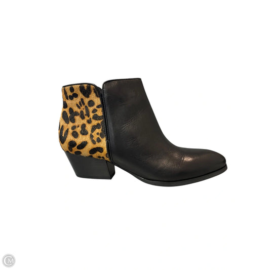 Boots Ankle Heels By Franco Sarto In Animal Print, Size: 8