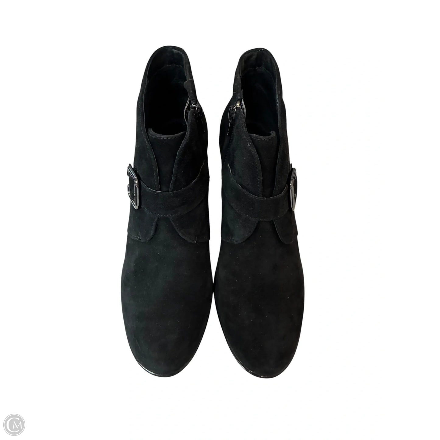 Shoes Heels Wedge By Clarks In Black, Size: 8