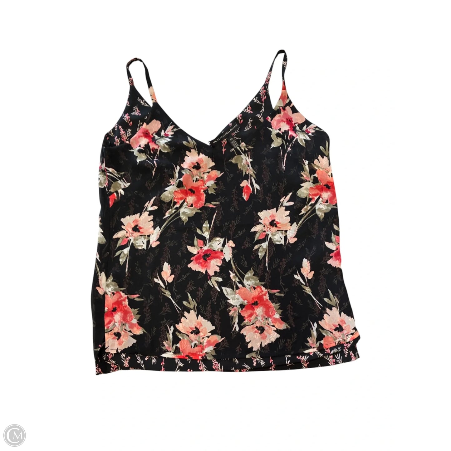 Blouse Sleeveless By White House Black Market In Floral Print, Size: Xs