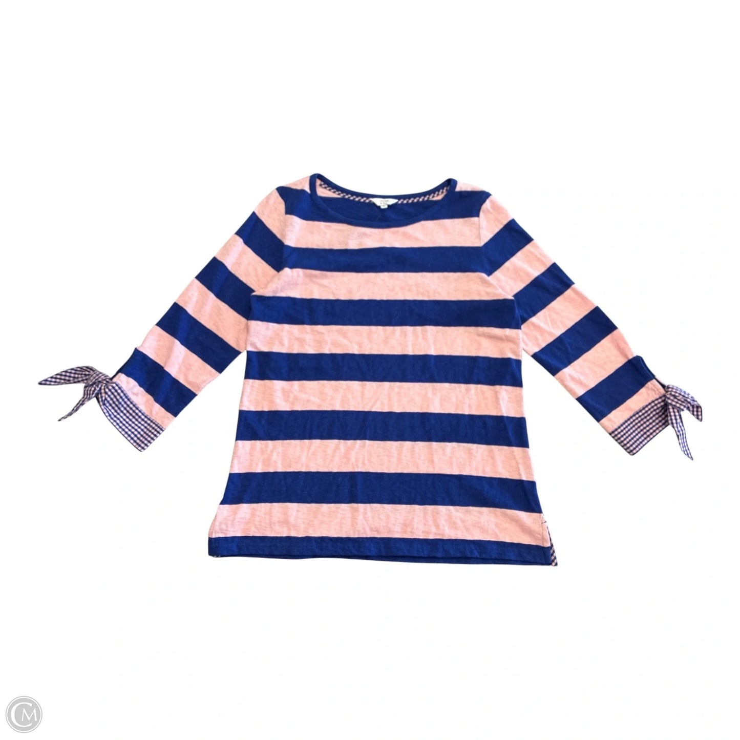 Top Long Sleeve By Crown And Ivy In Blue & Pink, Size: S