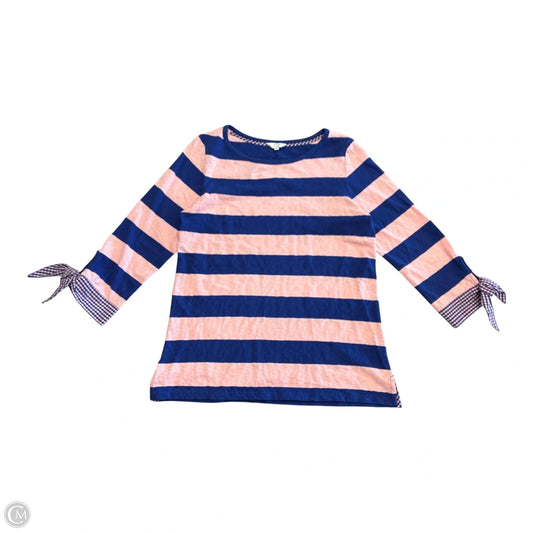 Top Long Sleeve By Crown And Ivy In Blue & Pink, Size: S