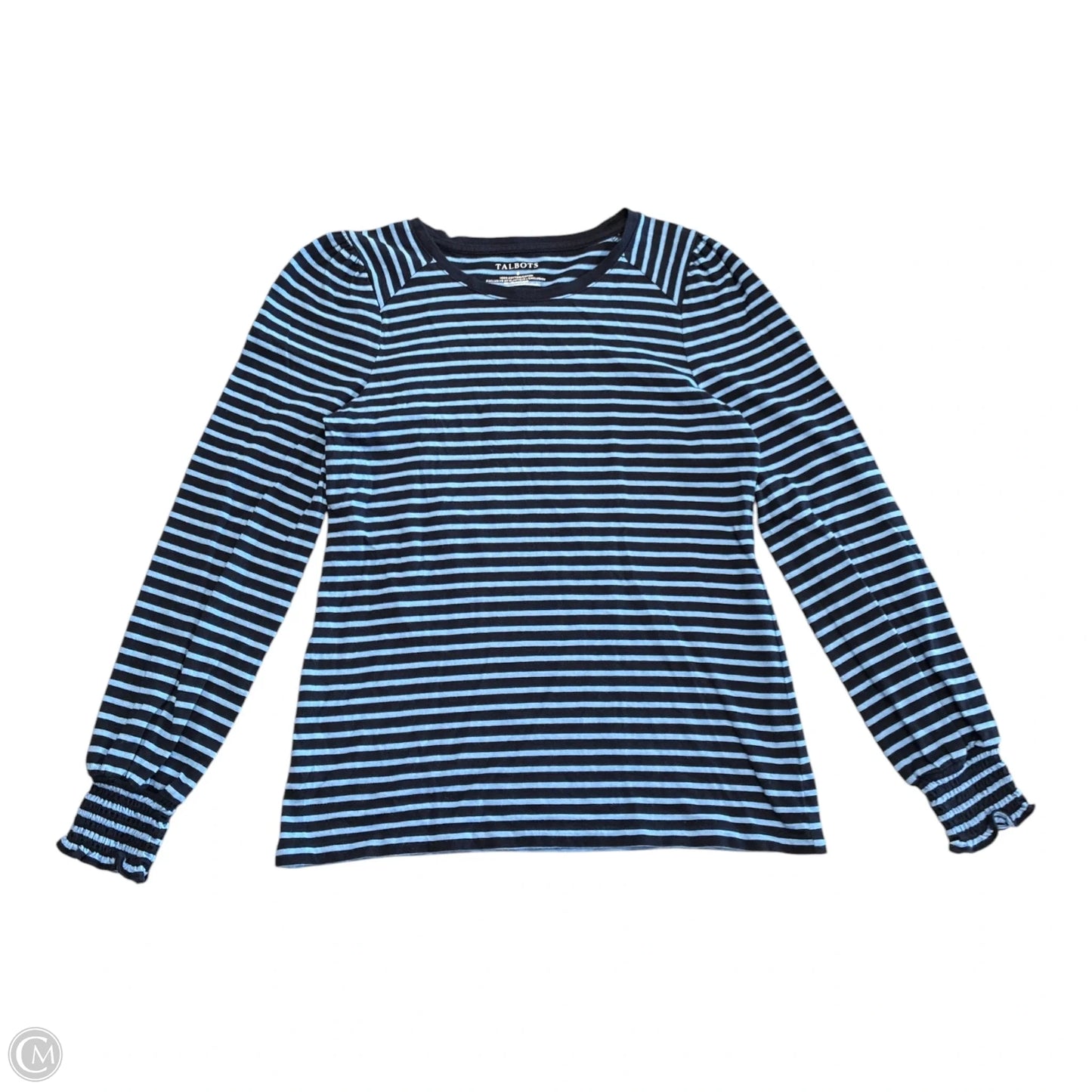 Top Long Sleeve By Talbots In Blue, Size: S