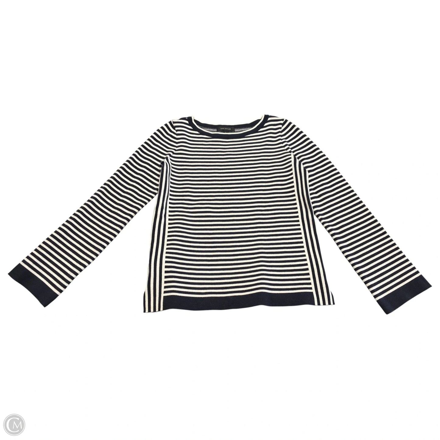 Sweater By Ann Taylor In Striped Pattern, Size: S