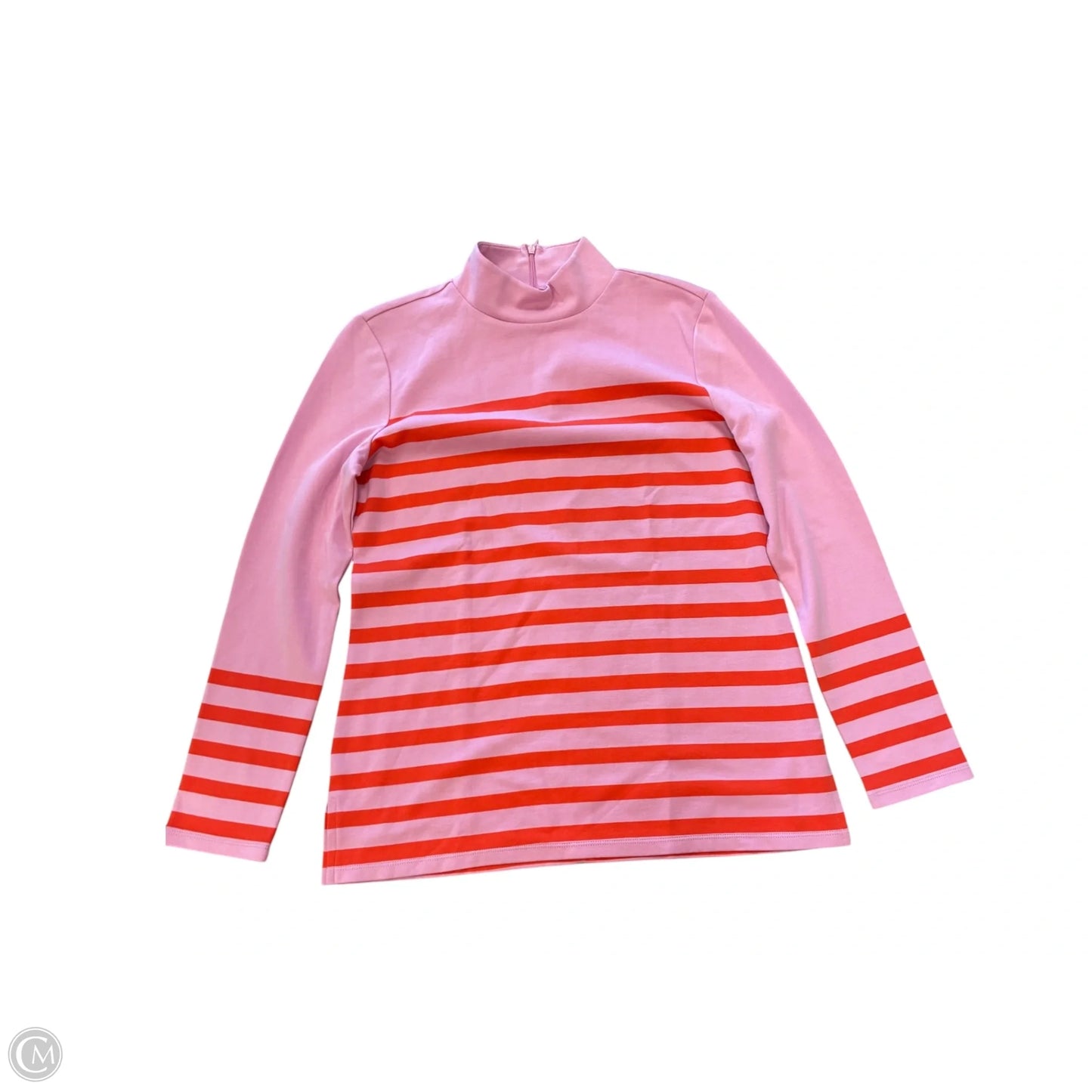 Top Long Sleeve By Talbots In Orange & Pink, Size: S