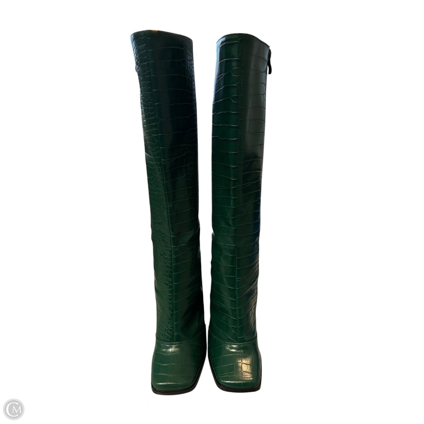 Boots Knee Heels By Shein In Green, Size: 5.5