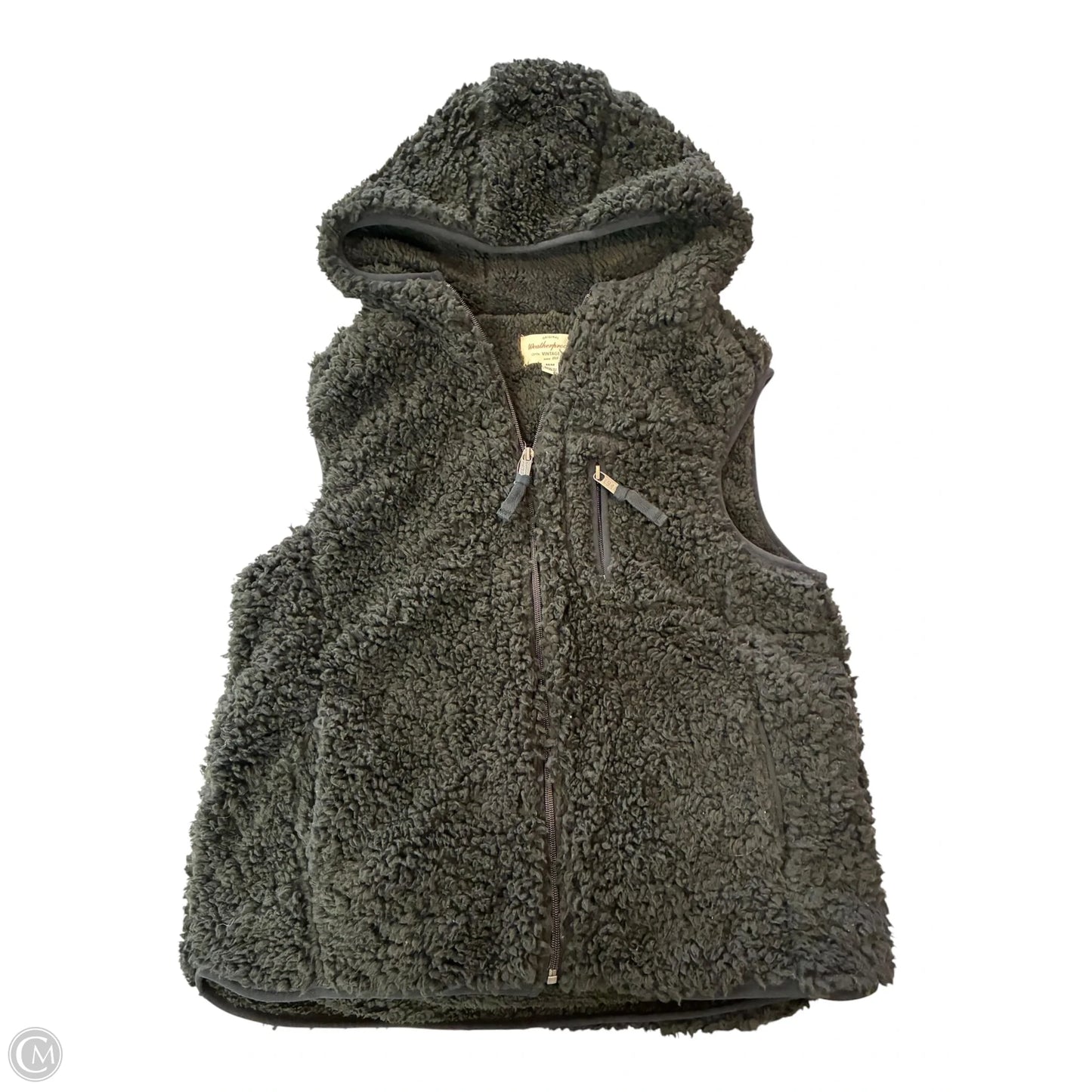 Vest Faux Fur & Sherpa By Weatherproof In Black, Size: M