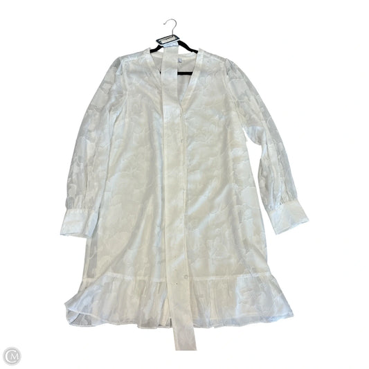 Dress Casual Midi By Just Fab In White, Size: Xxl