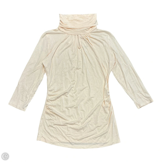 Top Long Sleeve By New York And Co In Cream, Size: S