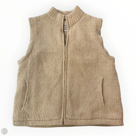 Vest Faux Fur & Sherpa By Cmf In Tan, Size: M