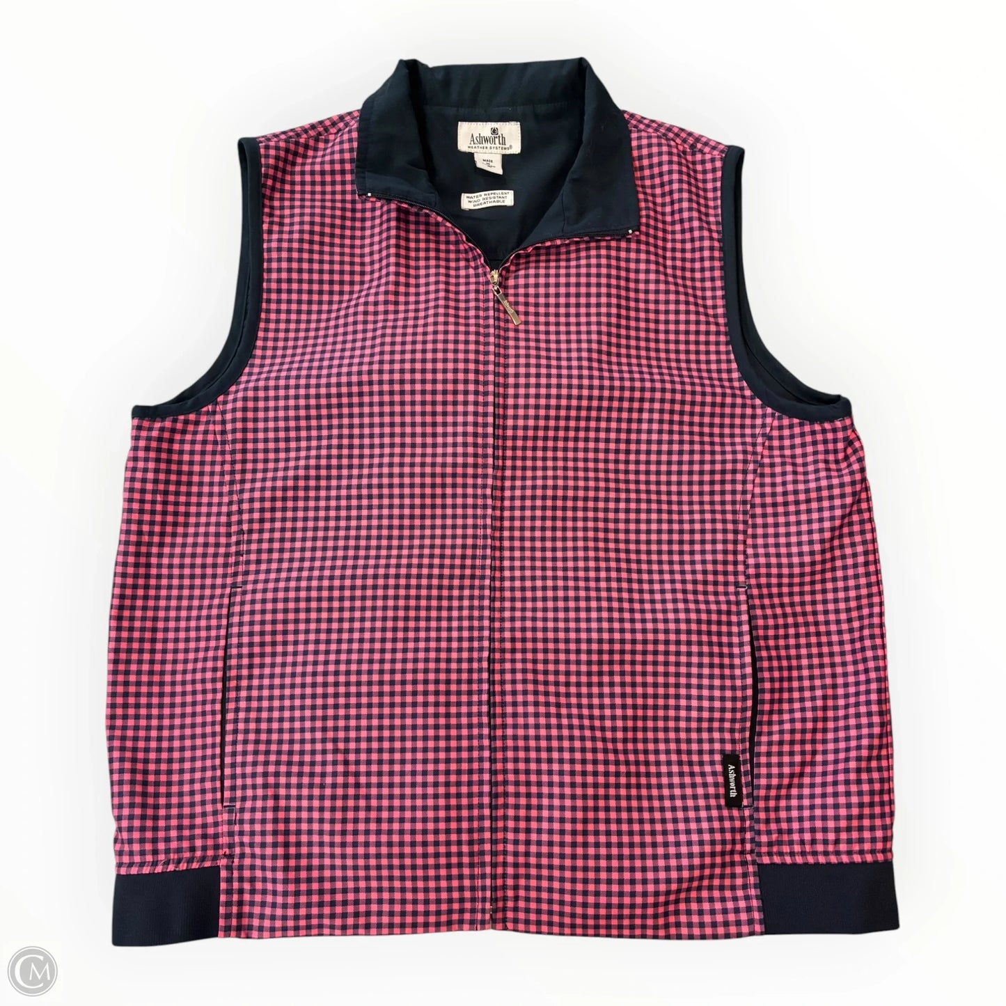 Vest Other By Ashworth In Blue & Pink, Size: M