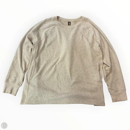 Sweatshirt Crewneck By Kirkland In Tan, Size: Xl