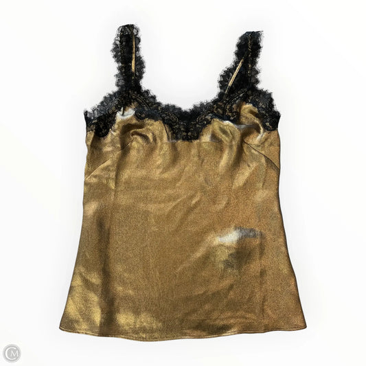Blouse Sleeveless By White House Black Market In Gold, Size: Xs
