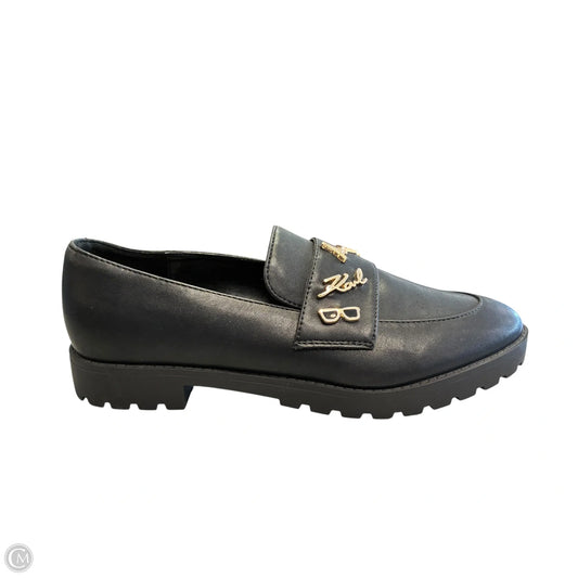Shoes Designer By Karl Lagerfeld In Black, Size: 8