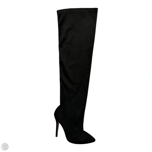 Boots Knee Heels By Cmf In Black, Size: 6