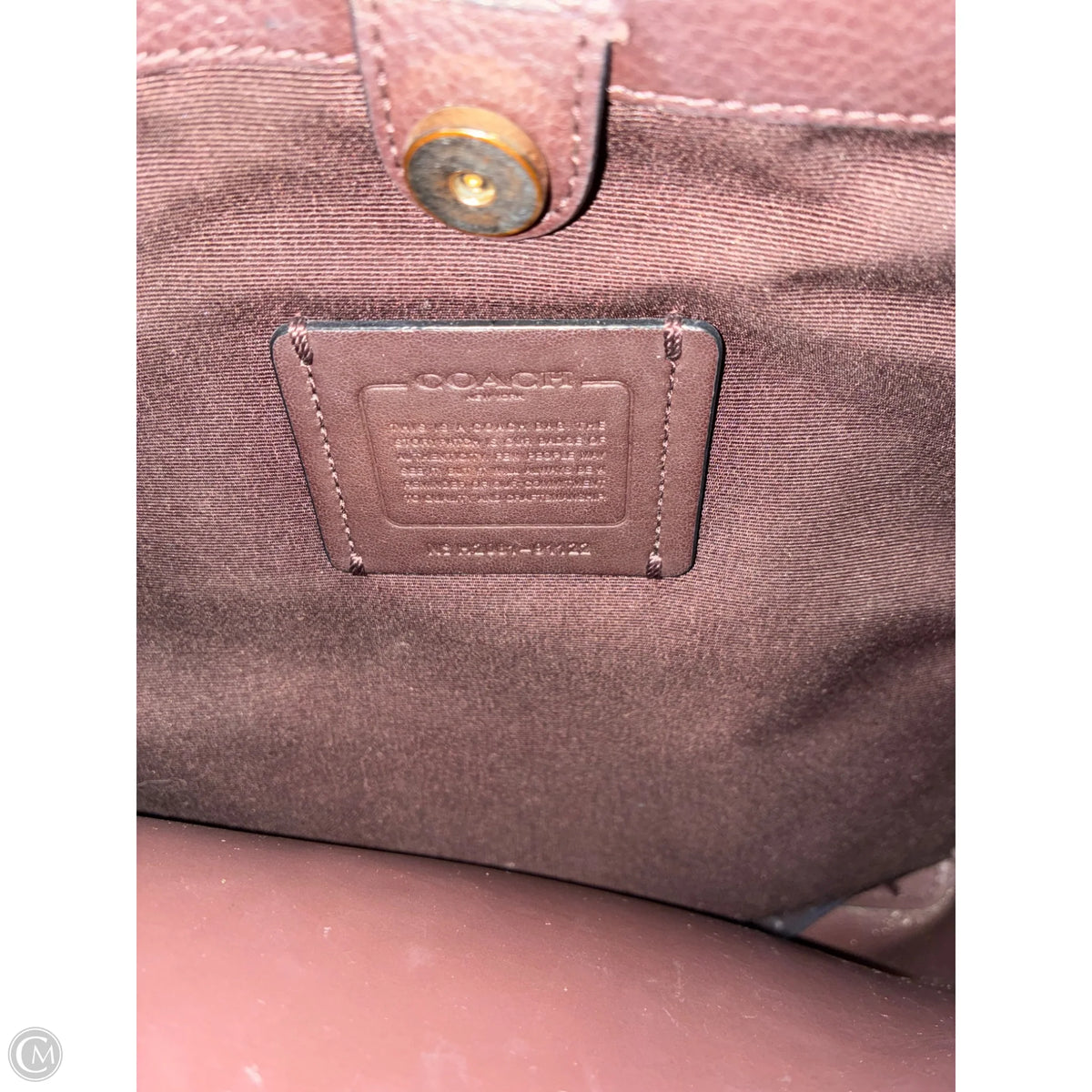 Handbag Designer By Coach, Size: Medium