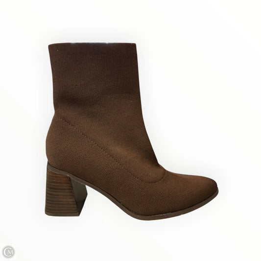 Boots Ankle Heels By Cushionaire In Brown, Size: 6.5