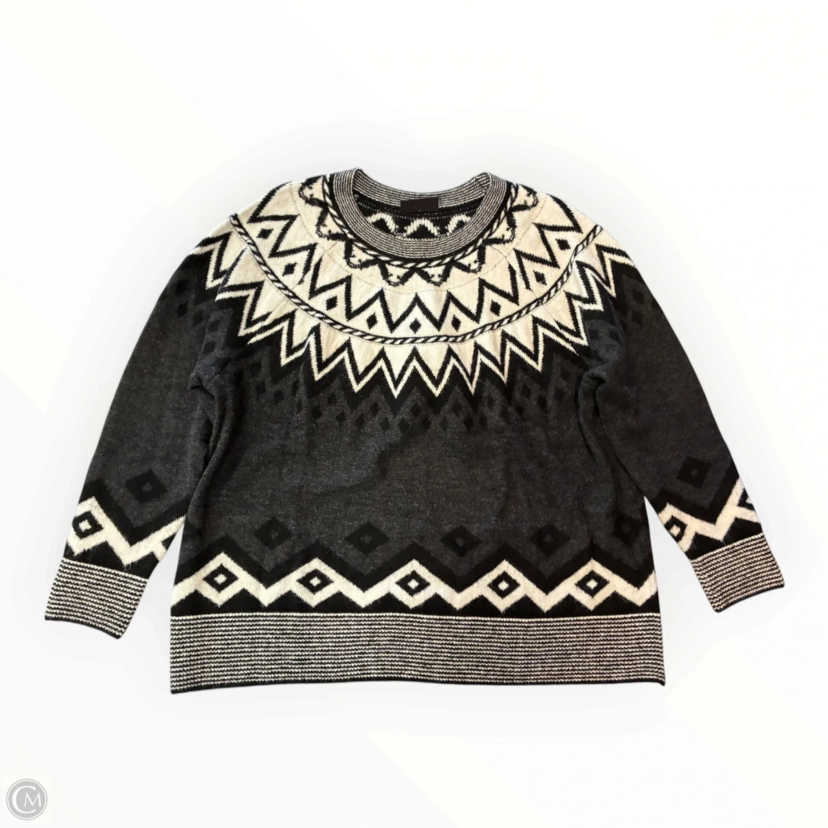 Sweater By Lane Bryant In Grey, Size: 2x