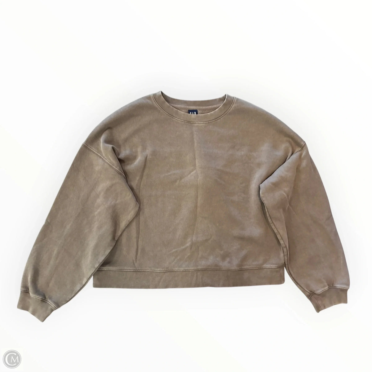 Sweatshirt Crewneck By Gap In Brown, Size: L