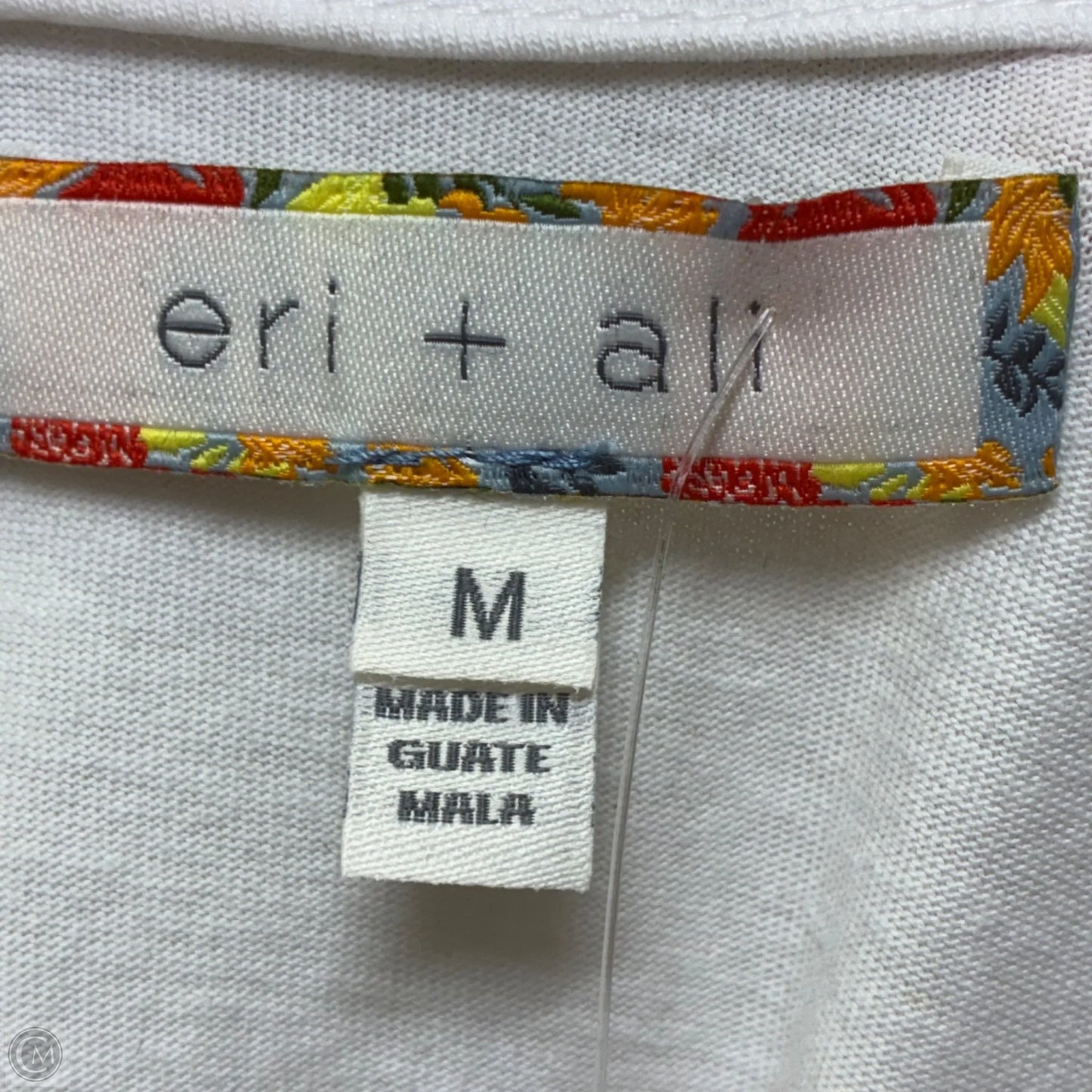 Top Short Sleeve By Anthropologie In White, Size: M