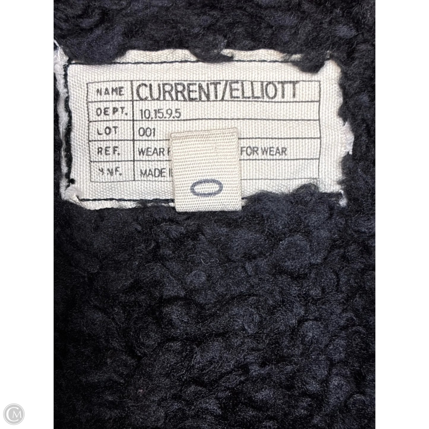 Jacket Faux Fur & Sherpa By Current/elliott In Checkered Pattern, Size: S