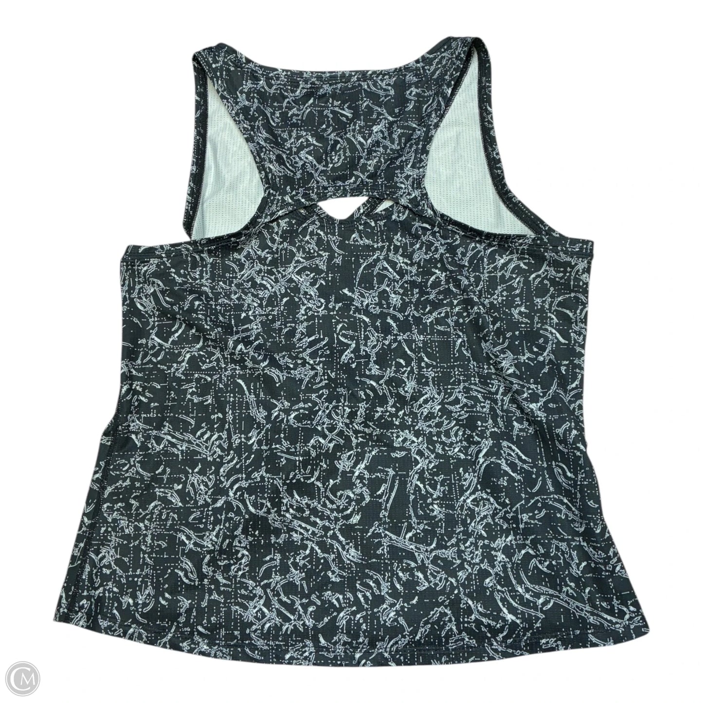 Athletic Tank Top By Nike In Black & White, Size: S
