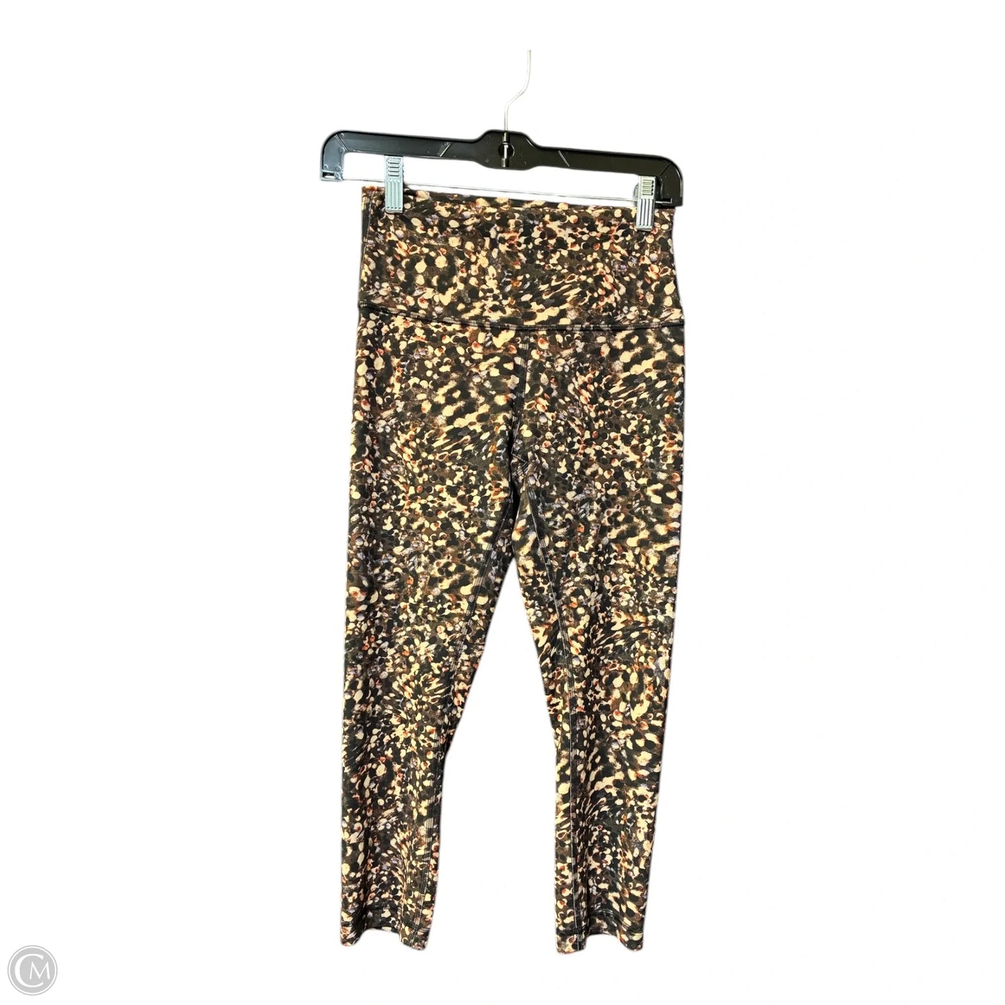 Athletic Leggings By Lululemon In Black & Purple, Size: M