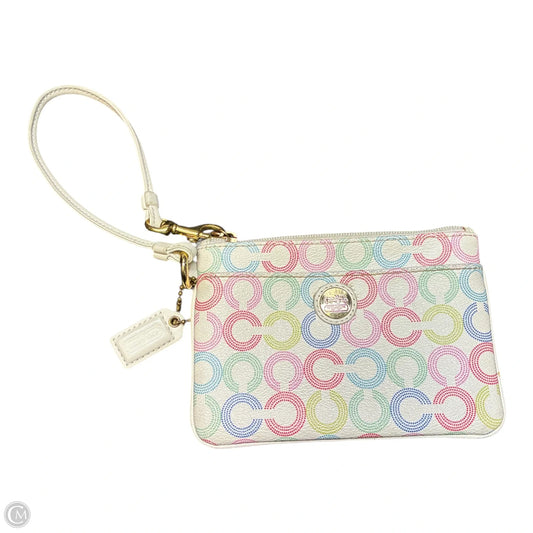 Wristlet Designer By Coach, Size: Small