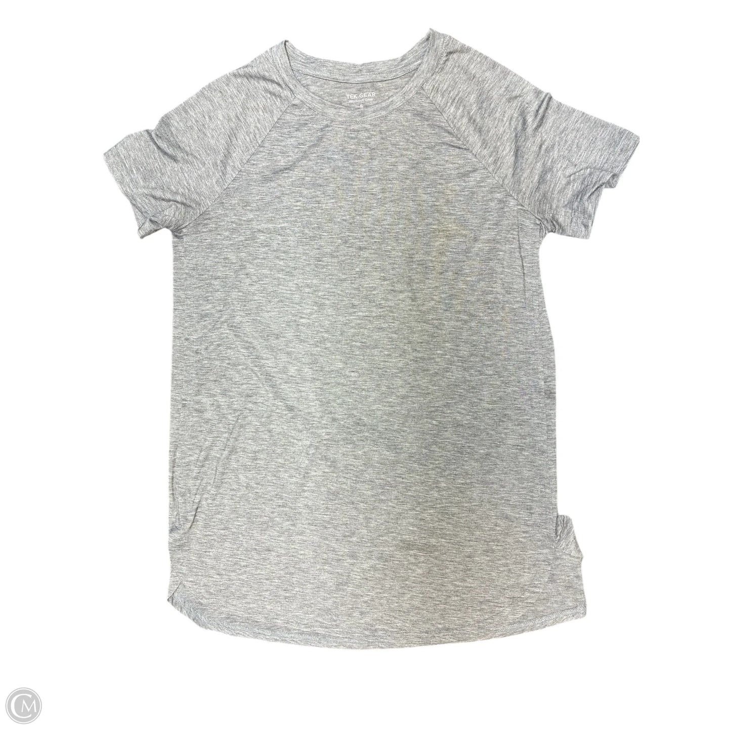 Athletic Top Short Sleeve By Tek Gear In Grey, Size: S