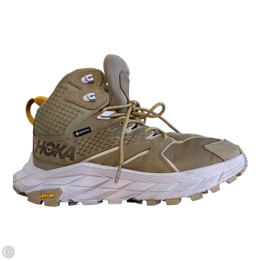 Boots Hiking By Hoka In Tan, Size: 9.5
