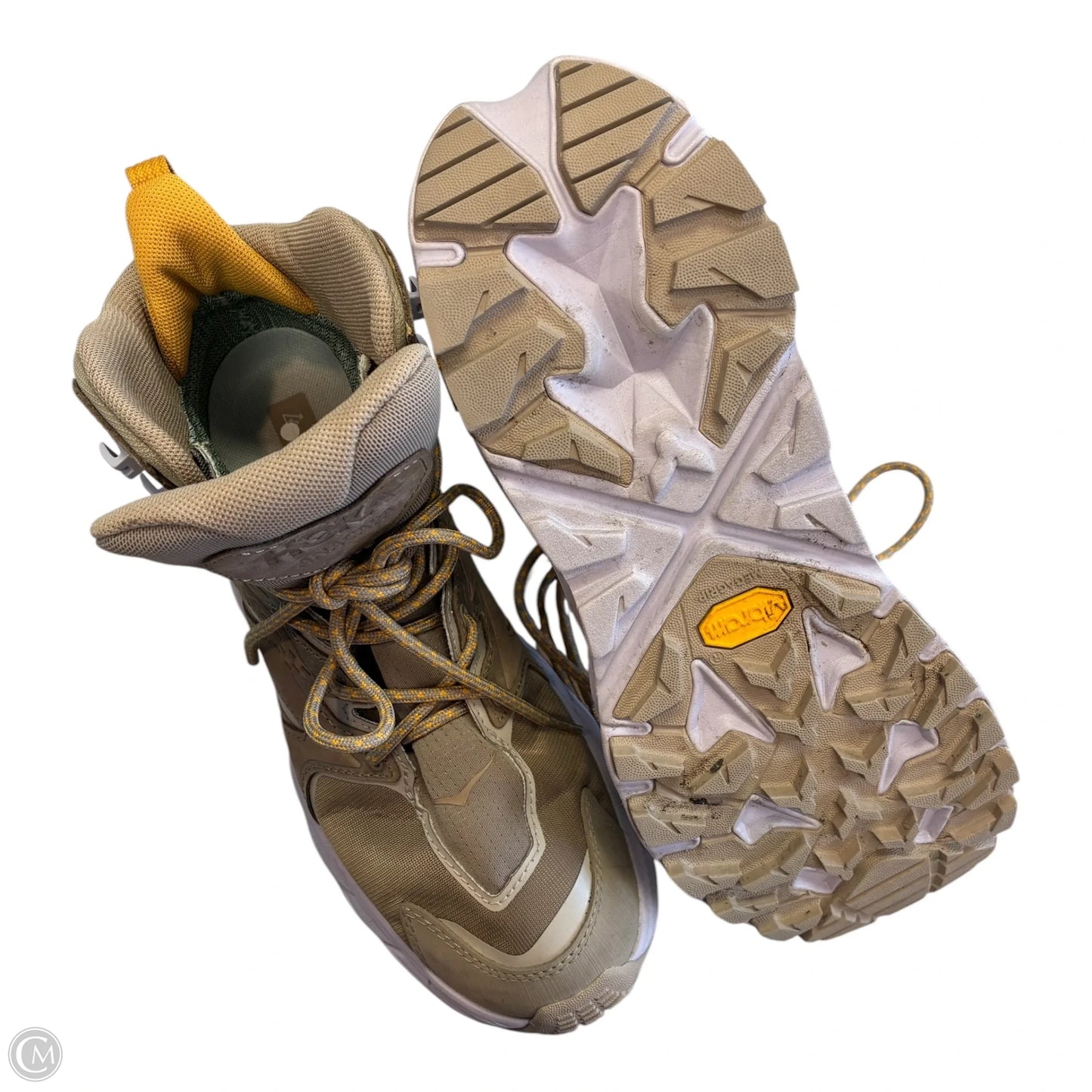 Boots Hiking By Hoka In Tan, Size: 9.5
